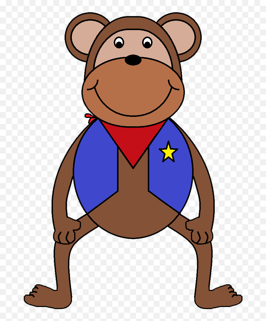 Graphics By Ruth Western - Brown Monkey Clipart Emoji,Western Cliparts
