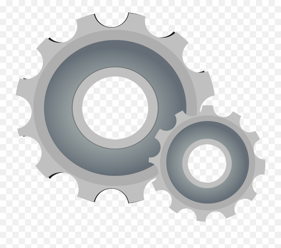 Gear Cogwheels Gearwheel - Free Vector Graphic On Pixabay Cogwheel Png Emoji,Cog Clipart