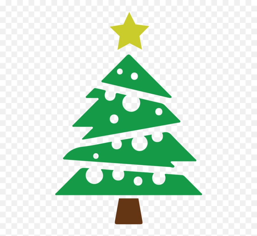 Christmas Tree Clip Art - Abstract Vector Christmas Tree Png Emoji,Christmas Tree Vector Png