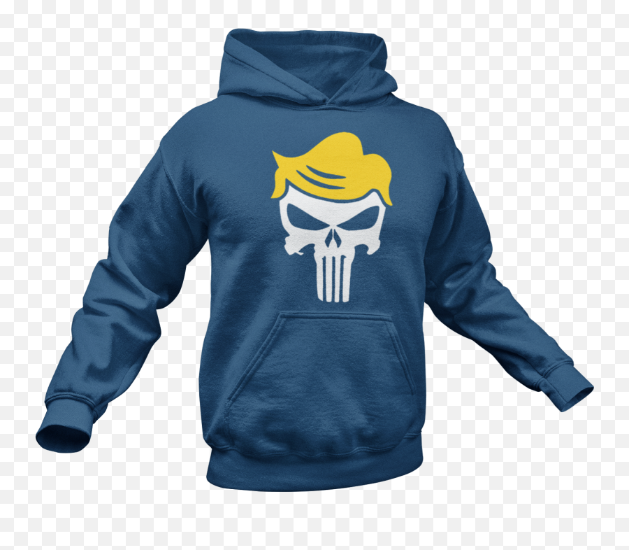 Trump Punisher Skull Hoodie U2013 Crusader Outlet - Punisher Skull Emoji,Punisher Logo