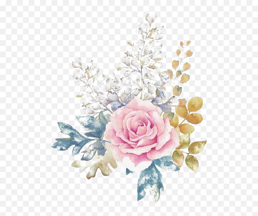 Watercolor Flower Png Transparent Images Png All Emoji,Pink Flower Transparent
