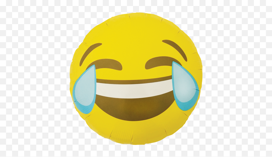 Emoji Crying Laughing Foil Round 18in45cm - Crying Laughing,Cry Laugh Emoji Png