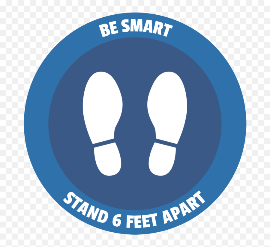 Social Distancing Be Smart Stay Apart Laminated A4 Sized Emoji,Social Distancing Clipart