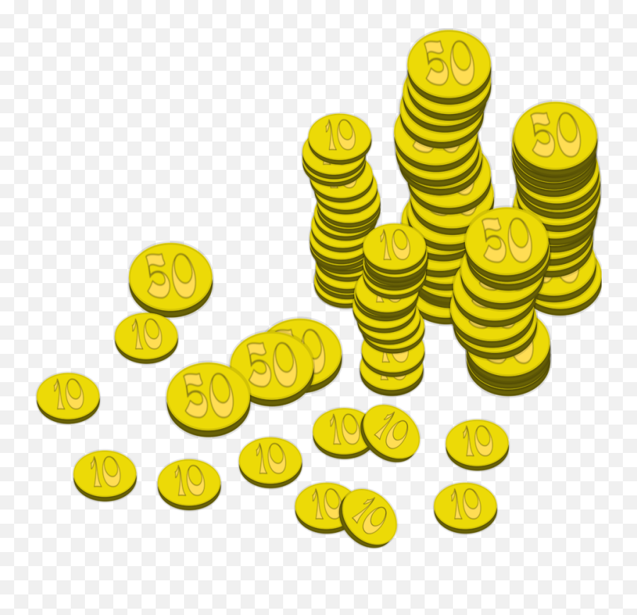 Coins - Cartoon Money Coins Drawing Emoji,Coins Clipart