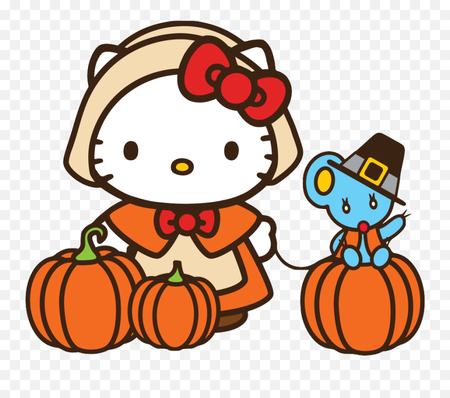 Hello Kitty - Happy Thanksgiving Hello Kitty 1024x1024 Hello Kitty Thanksgiving Emoji,Happy Thanksgiving Png