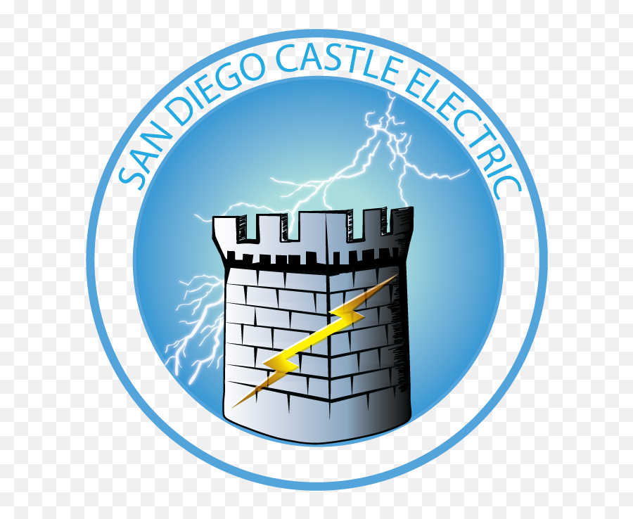 San Diego Castle Electric Logo Design On Behance - Vertical Emoji,Castle Logo