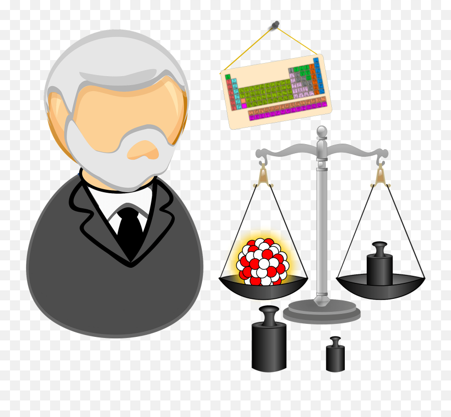 Nuclear Physicist Measuring Atomic Weight Clipart Free - Clipart Physicist Emoji,Weight Clipart