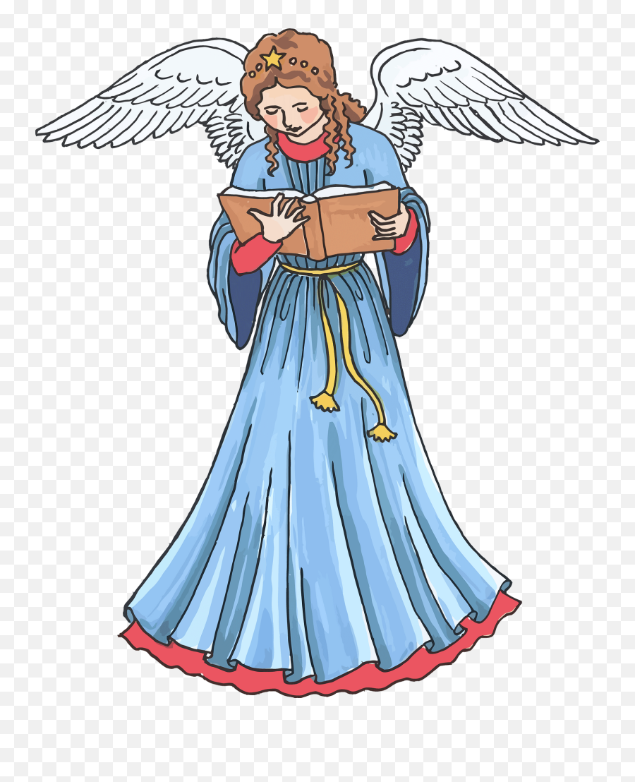 Christmas Angel Clipart - Christmas Angel Clipart Free Emoji,Angel Clipart