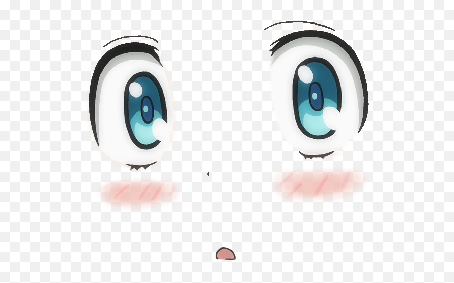 Kawaii Face Png - Anime Face Png Emoji,Anime Face Transparent