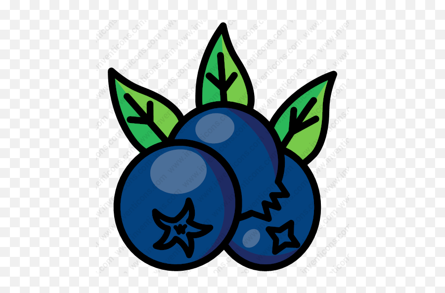 Download Blueberry Vector Icon Inventicons - Blueberry Fruit Icon Png Emoji,Blueberry Png