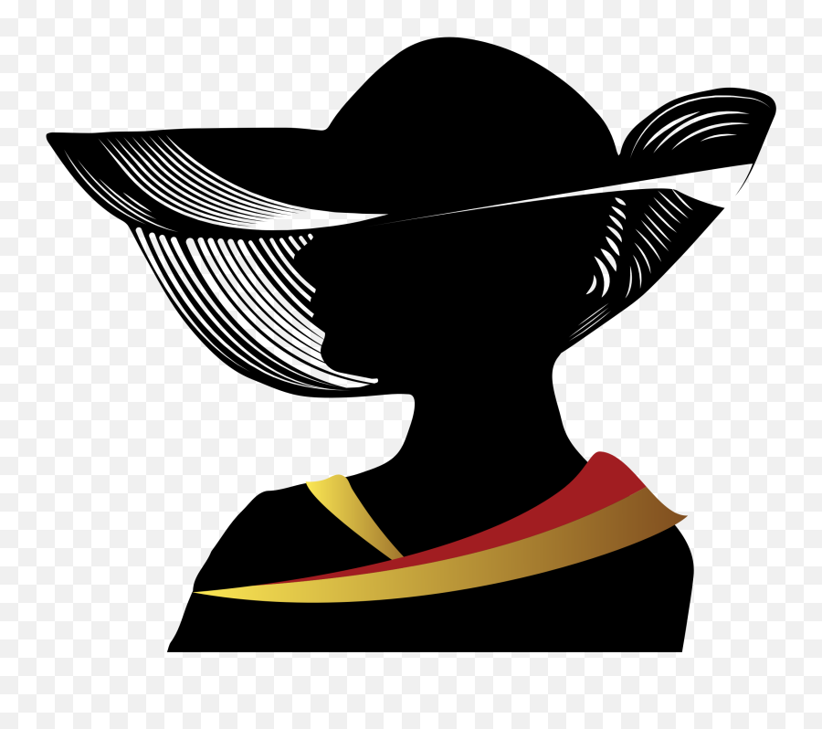 Woman Silhouette With Hat - Fancy Woman Silhouette Emoji,Woman Silhouette Png