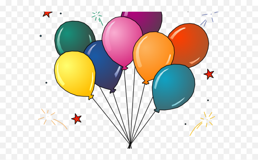 Balloon Clipart Transparent Background - Party Clipart Emoji,Birthday Balloon Clipart