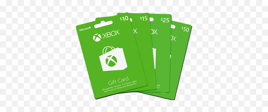 Download Microsoft Xbox Gift Cards - Xbox Gift Cards Png Emoji,Gift Card Png