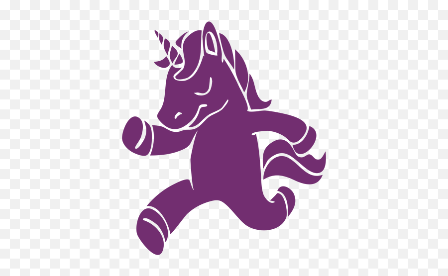 Unicorn Running Detailed Silhouette - Transparent Png U0026 Svg Funny Unicorn Silhouette Emoji,Unicorn Silhouette Png
