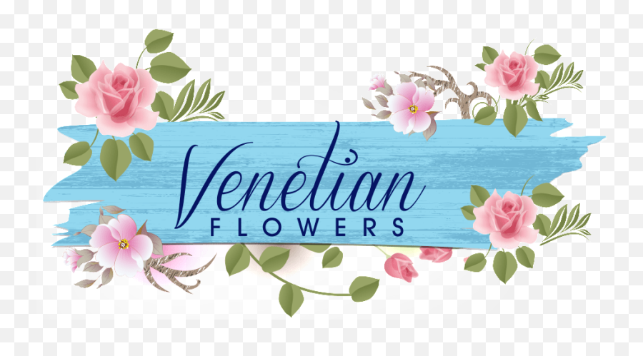Download Venice Fl Florist - Flower Logo Design Png Png Flower Shop Logo Design Png Emoji,Flower Logo