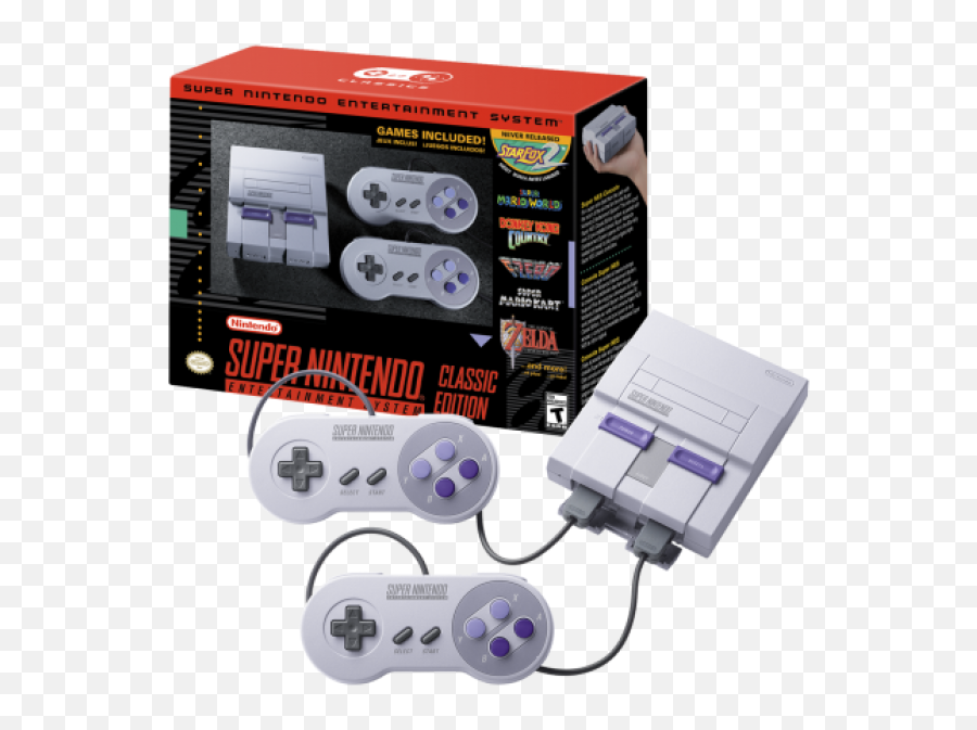 Super Nintendo Entertainment System - Super Nintendo Entertainment System Classic Edition Png Emoji,Snes Png