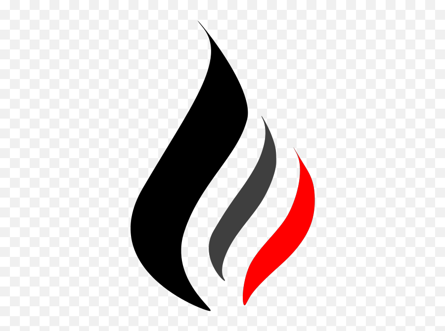 Bu0026w Flame Logo Png Svg Clip Art For Web - Download Clip Art Red And Black Symbol Art Emoji,Bw Logo