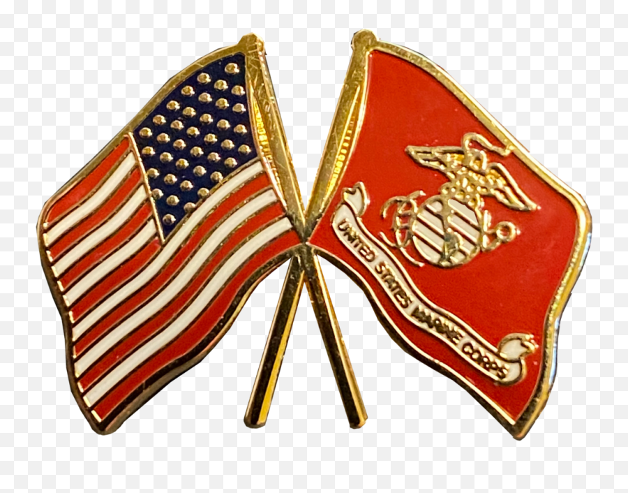 Us Marine Corps And American Flag Cloisonné Lapel Pin Us Emoji,U.s Marine Corps Logo