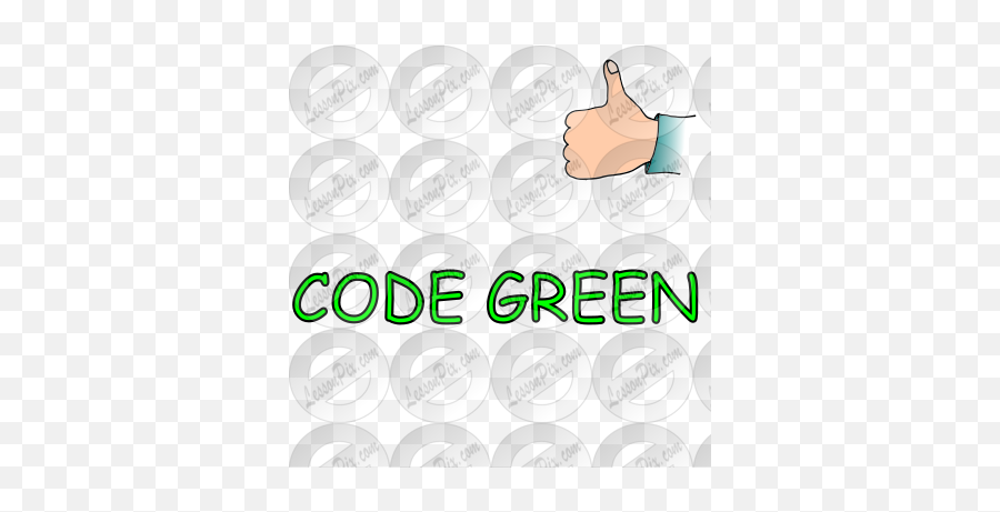 Code Green Picture For Classroom Therapy Use - Great Code Emoji,Coding Clipart