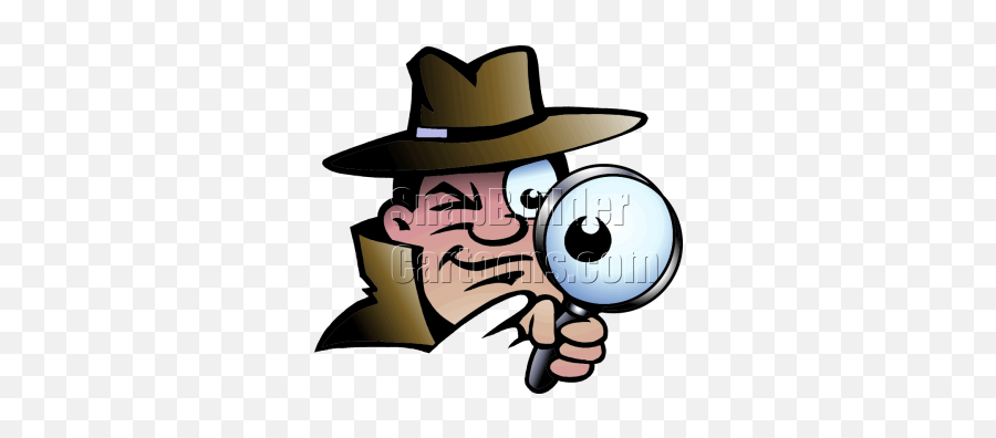 Agent Spy With Magnifier Glass Emoji,Spies Clipart