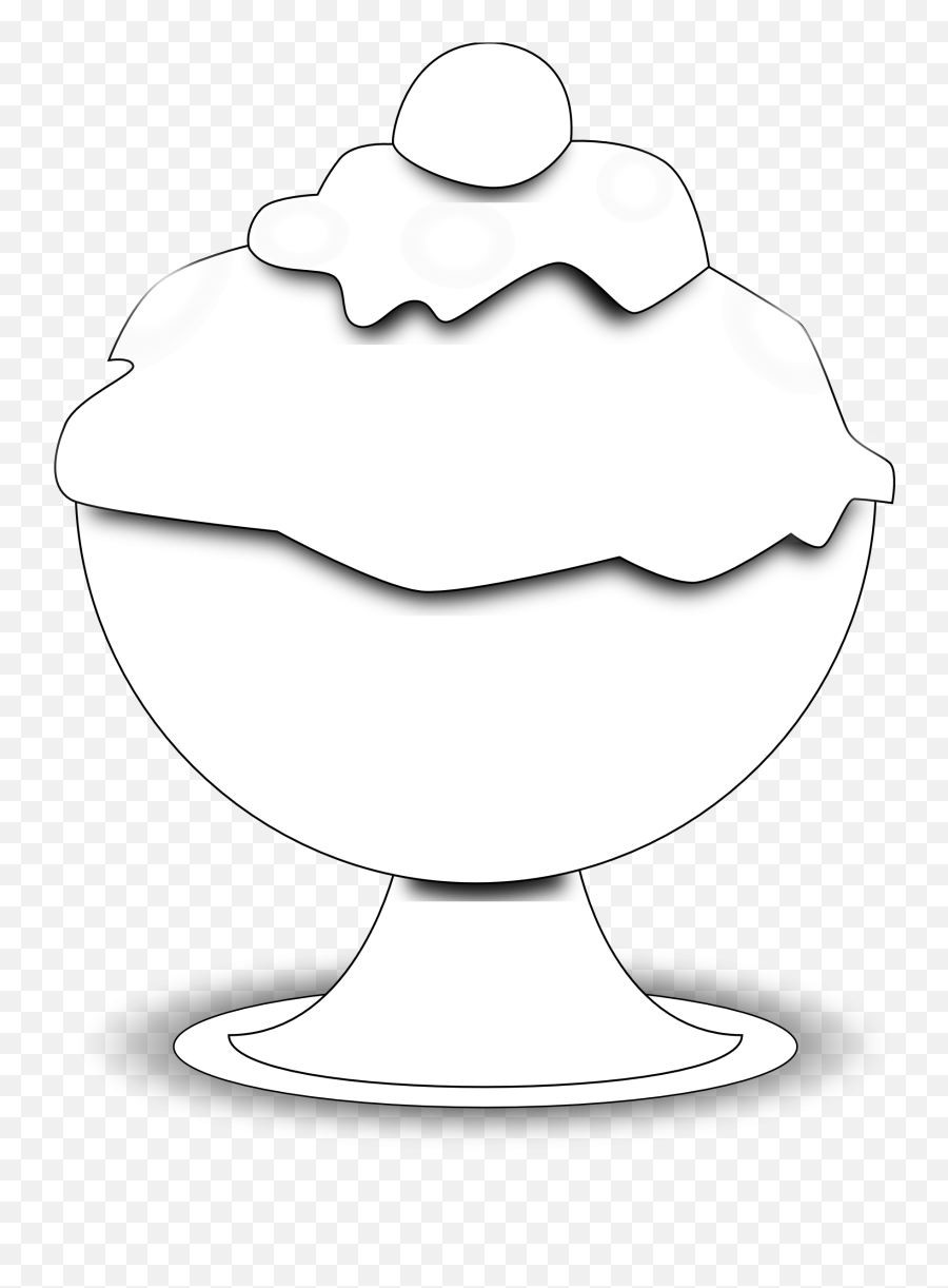Ice Cream Clipart Black And White - Black And White Ice Clipart Of Cone Icecream Black And White Emoji,Ice Cream Clipart