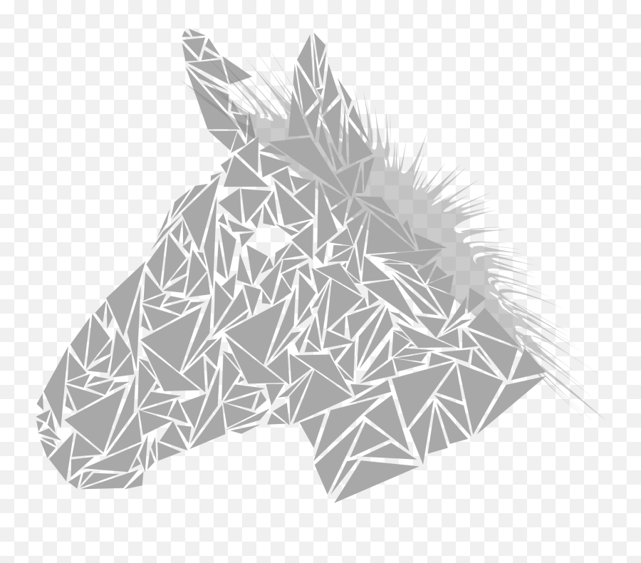 Zebra Equine Head Triangle Vector Drawing Free Image Download Emoji,Triangle Clipart Black And White