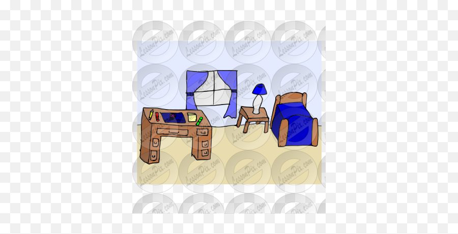 Bedroom Picture For Classroom Therapy Use - Great Bedroom Emoji,Making Bed Clipart