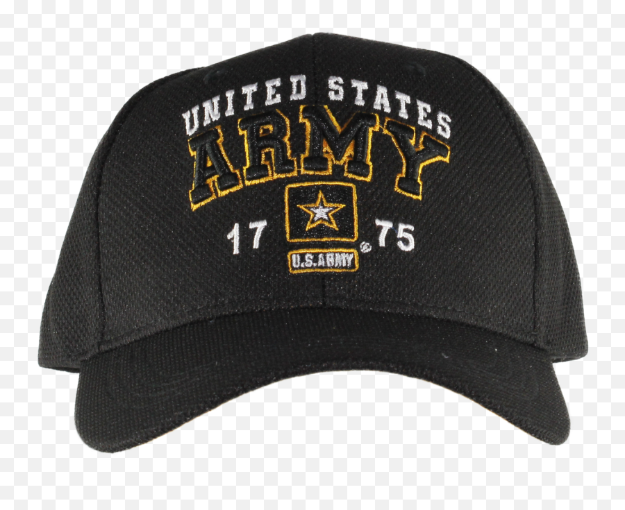 38903 - Us Army Cap 1775 Star Logo Black For Baseball Emoji,Us Army Logo