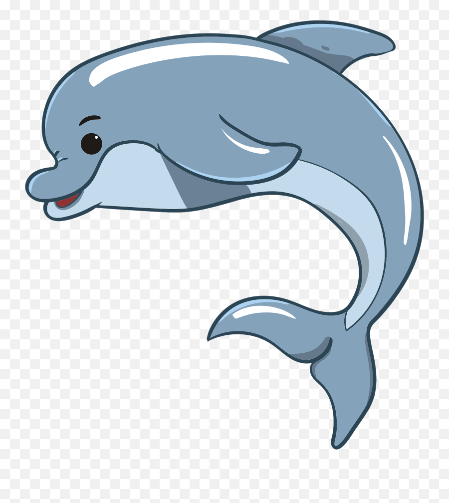 Blue Leaping Dolphin Png Svg Clip Art For Web - Silhouette Ikan Lumba Lumba Kartun Emoji,Dolphin Png