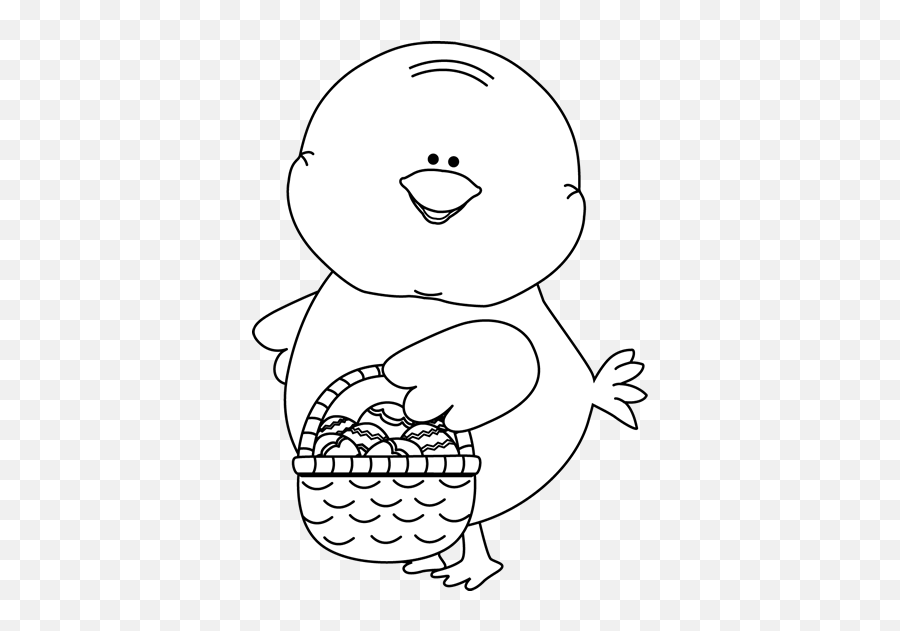 Easter Chick Clip Art - Easter Chick Images Happy Emoji,Easter Basket Clipart