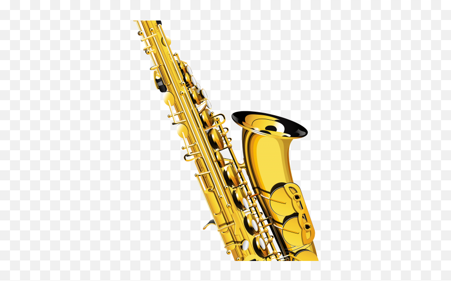 Saxophone Clipart Outline - Saxophone Vector Png Download Saxophone Emoji,Saxophone Clipart