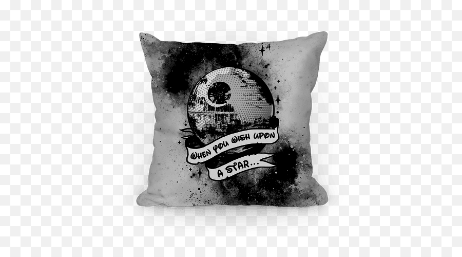 When You Wish Upon A Death Star Pillows Lookhuman - Decorative Emoji,Death Star Png