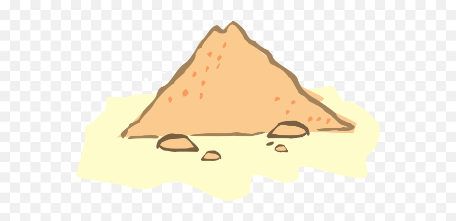 Sand Clip Art At Vector Clip Art Free 3 - Draw A Pile Of Sand Emoji,Sand Clipart