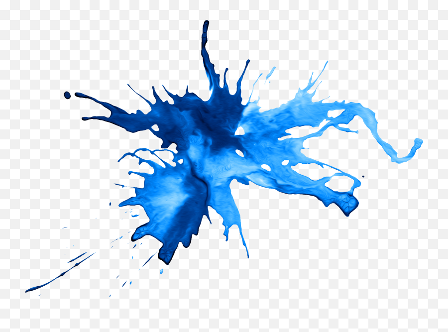 Blue Paint Splatter Psd - Blue Paint Splatter Emoji,Paint Splatter Png