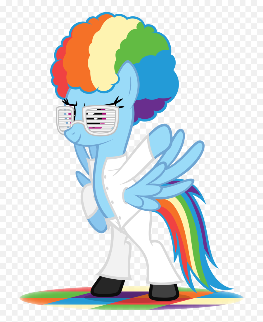 My Little Pony Rainbow Dash Afro - Rainbow Dash Cum Words Emoji,Afro Clipart