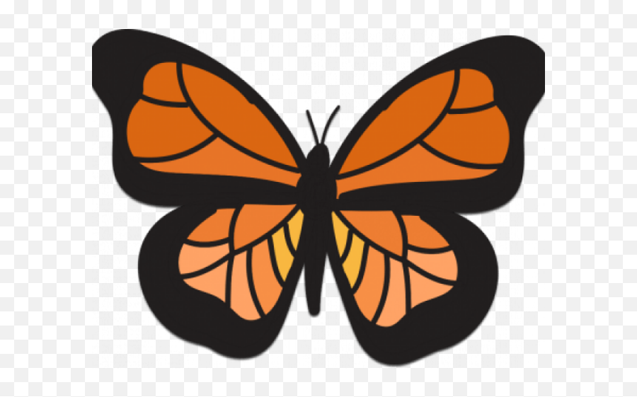 Monarch Butterfly Clipart Orange Free Clip Art Stock - Butterfly Symmetry Clipart Emoji,Monarch Butterfly Clipart