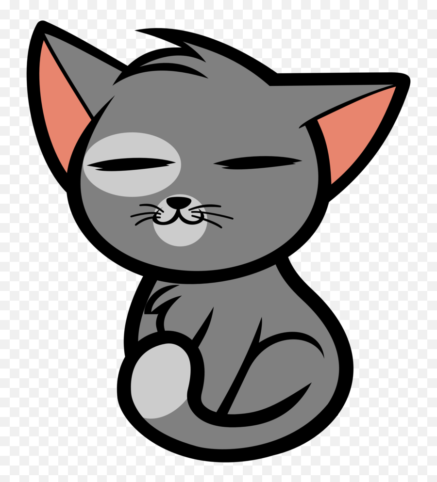 Clipart Transparent Cats Vector Cute Cat - Cute Cat Cartoon Cat Cartoon Transparent Emoji,Clipart - Cat