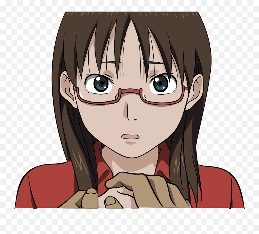 Brunettes Glasses Transparent Meganekko Anime Anime - For Women Emoji,Anime Glasses Png