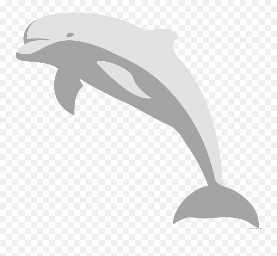 Dolphin Animal Free Black White Clipart Images Clipartblack - Porpoise Clipart Emoji,Free Black And White Clipart