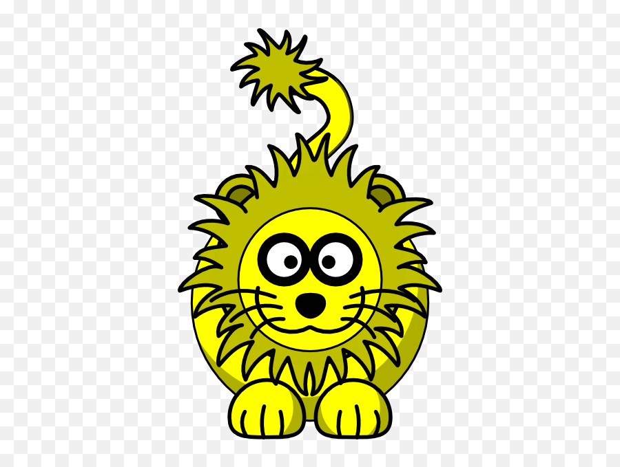 Yellow Lion Clip Art At Clkercom - Vector Clip Art Online Yellow Lion Clipart Emoji,Yellow Clipart