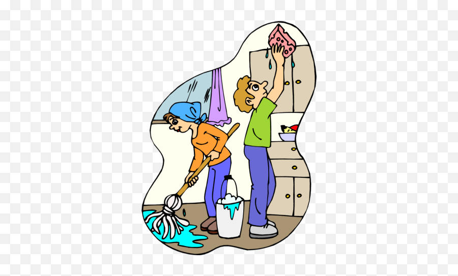 Cleaning House Clip Art Png Download - Home Cleaning Clipart Emoji,Toilet Clipart