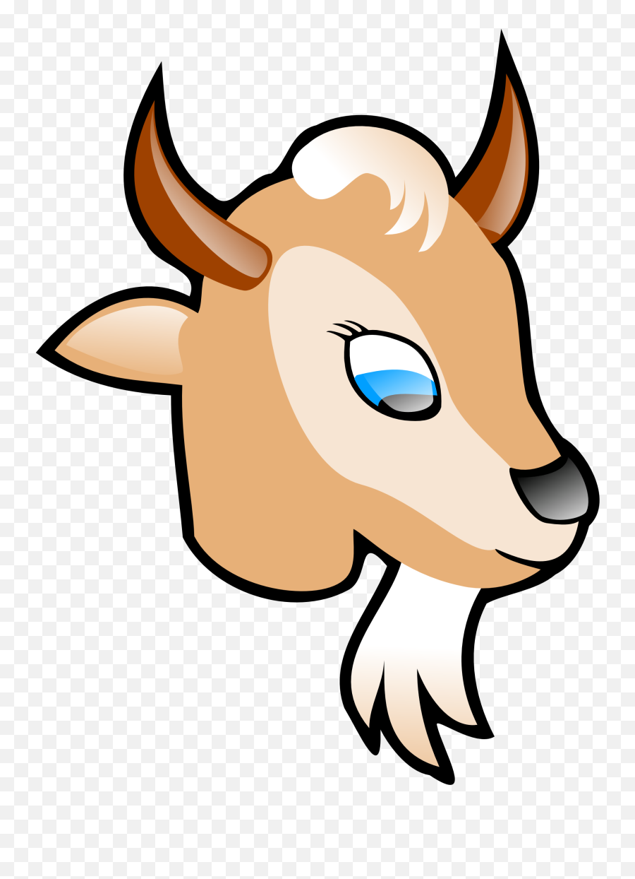 Goat A Clipart Of Taking Test And Via - Cartoon Png Animal Figure Emoji,Goat Clipart