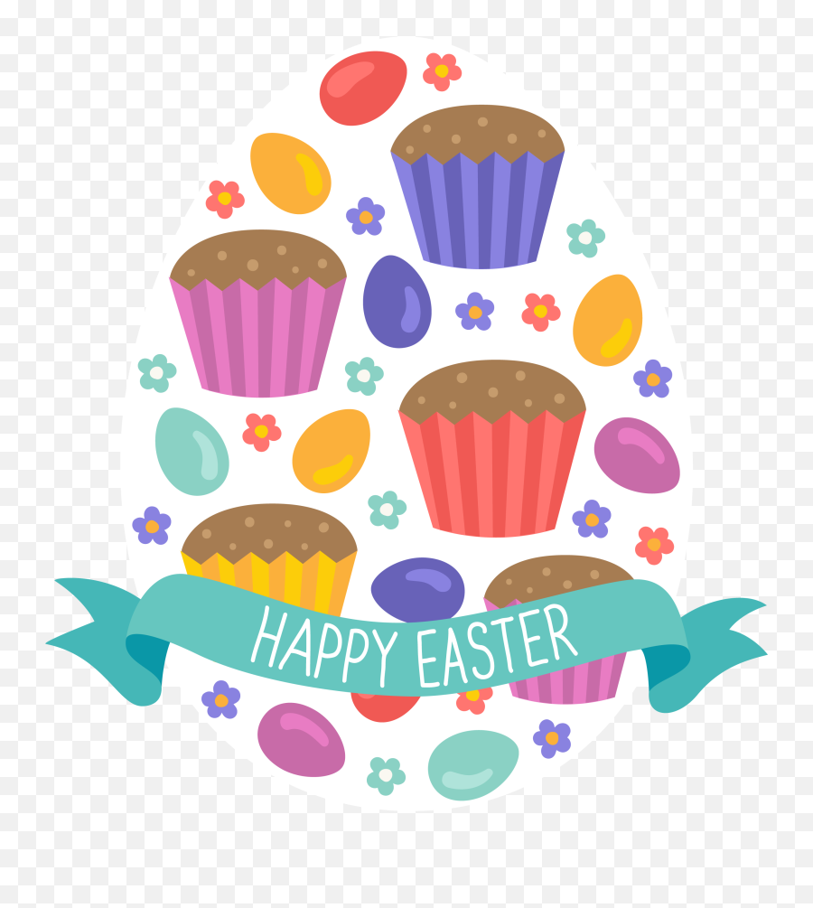 Clipart Easter Baking Clipart Easter Baking Transparent - Happy Easter With Cup Cake Emoji,Baking Clipart
