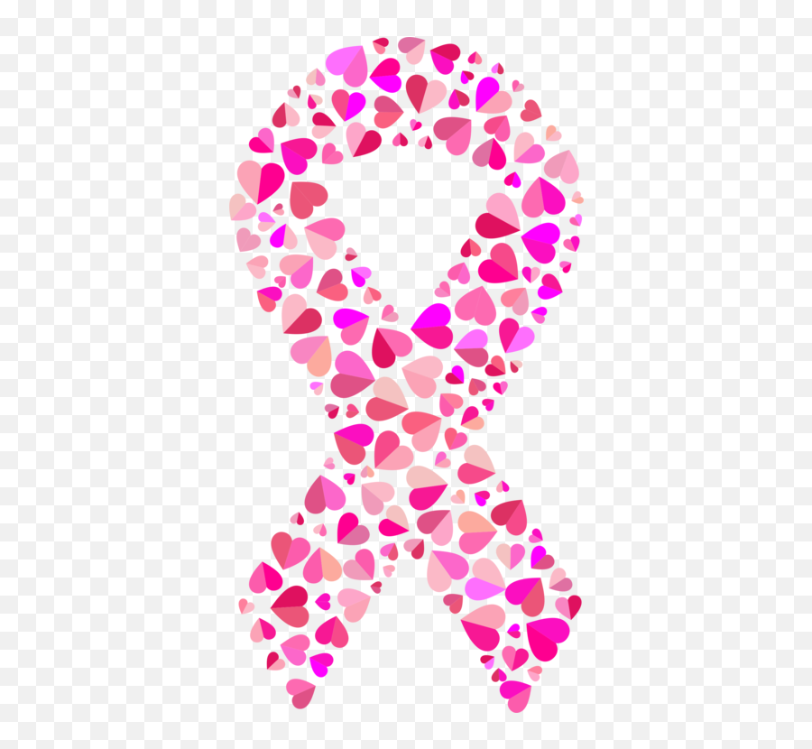 Pinkheartmagenta Png Clipart - Royalty Free Svg Png Cancer Ribbon Hearts Svg Emoji,Pink Ribbon Png