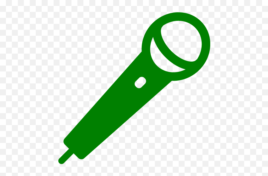 Green Microphone 9 Icon - Free Green Microphone Icons Pink Microphone Icon Emoji,Microphone Clipart Png