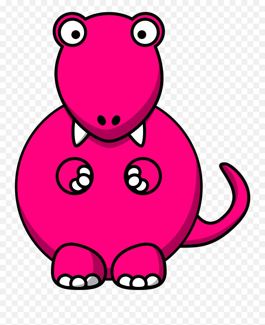 Pink Dinosaur Svg Vector Pink Dinosaur Clip Art - Svg Clipart Emoji,Brontosaurus Clipart