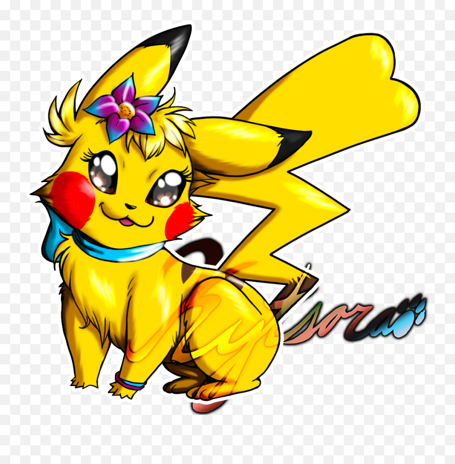 Gift Pikachu By Kytsora On Newgrounds Emoji,Cute Pikachu Png