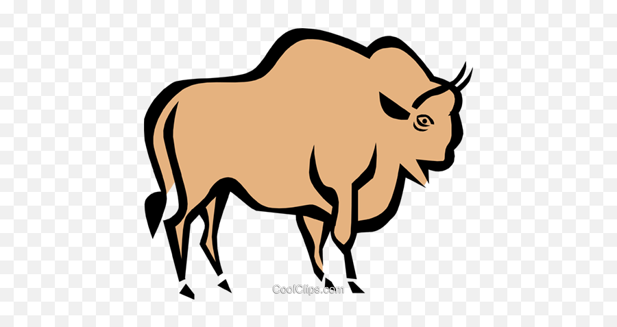 Cool Bull Royalty Free Vector Clip Art Illustration Emoji,Cool Transparent Background