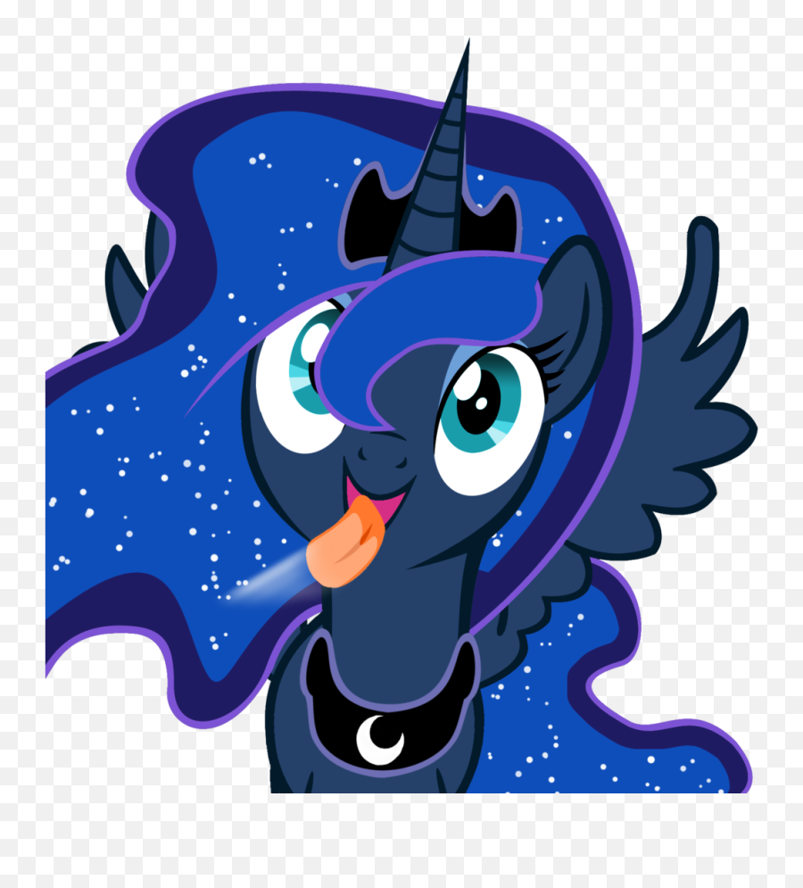 Luna Licking The Screen My Little Pony Friendship Is Emoji,Lick Clipart