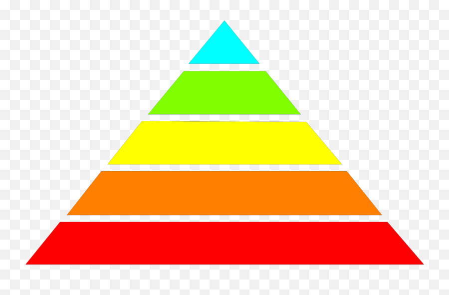 Rainbow Pyramid Svg Vector Rainbow - 5 Part Pyramid Clipart Emoji,Pyramid Clipart